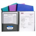 C-Line Products C-Line Products 33080BNDL6EA 8-Pocket Spiral-Bound Poly Portfolio - Color May Vary - Set of 6 Notebooks 33080BNDL6EA